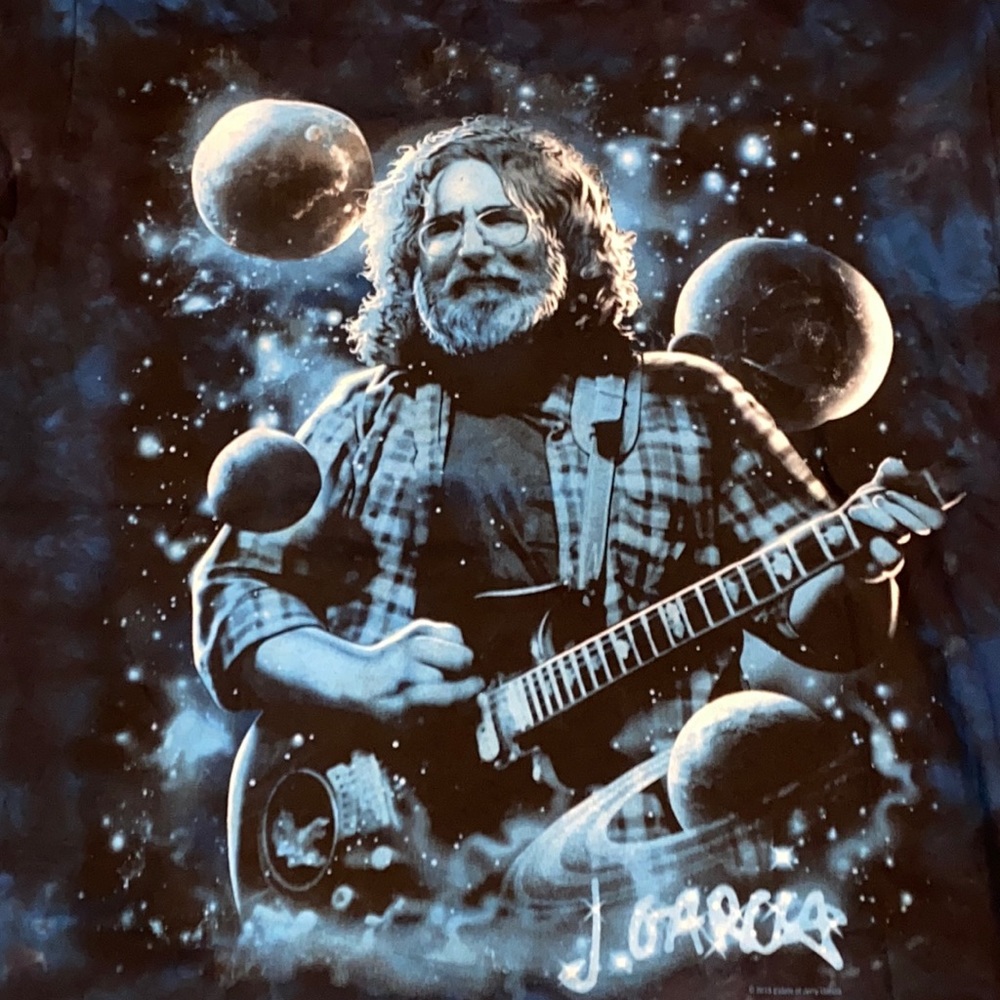 Grateful Dead Jerry Garcia tie dye. Liquid Blue. NWOT. Size M.